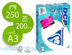 PAPEL FOTOCOPIA CLAIREFONTAINE DIN A3 200 GR EMBALAGEM DE 25