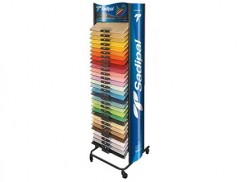 EXPOSITOR CARTULINA SADIPAL METALICO DE PIE 20 HOJAS POR COL