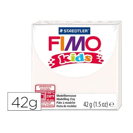 PASTA STAEDTLER FIMO KIDS 42 GR COR BRANCO