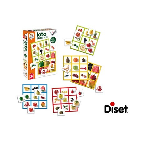 JOGO DISET EDUCATIVO LOTO PHOTO FRUITS