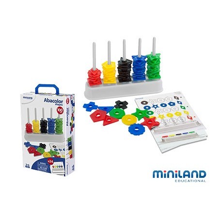 ABACO MINILAND COM SORTIDO DE FORMAS E CORES