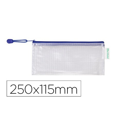 8un BOLSA MULTIUSOS TARIFOLD PVC 250X115 MM APERTURA SUPERIO
