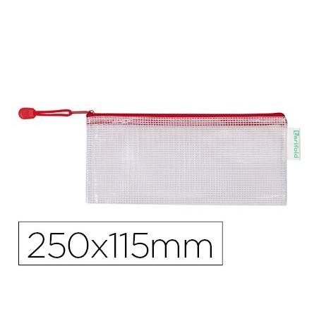 8un BOLSA MULTIUSOS TARIFOLD PVC 250X115 MM APERTURA SUPERIO