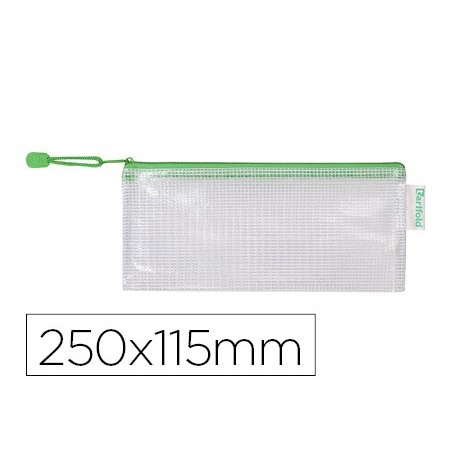 8un BOLSA MULTIUSOS TARIFOLD PVC 250X150 MM APERTURA SUPERIO