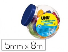 25un FITA CORRETORA UHU 5 MM X 8 MT UNIDADE
