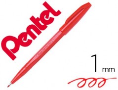 12un CANETA PENTEL COM PONTA DE FIBRA SIGN PEN NA COR VERMEL