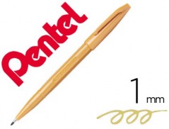 12un CANETA PENTEL COM PONTA DE FIBRA SIGN PEN NA COR AMAREL