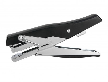 AGRAFADOR Q-CONNECT METALIZADO E PRETO CAPACIDADE 25 FOLHAS