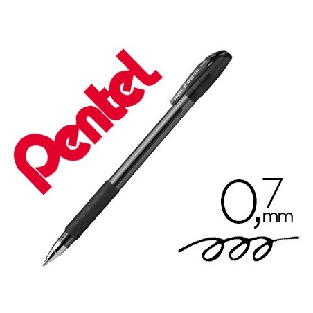 12un ESFEROGRAFICA PENTEL BX487 COM TAMPA NA COR PRETO