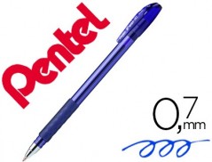 12un ESFEROGRAFICA PENTEL BX487 COM TAMPA COR AZUL