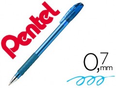 12un ESFEROGRAFICA PENTEL BX487 COM TAMPA NA COR AZUL CEU