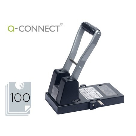 FURADOR Q-CONNECT KF18766 PRETO 2 FUROS ABERTURA 10 MM CAPAC