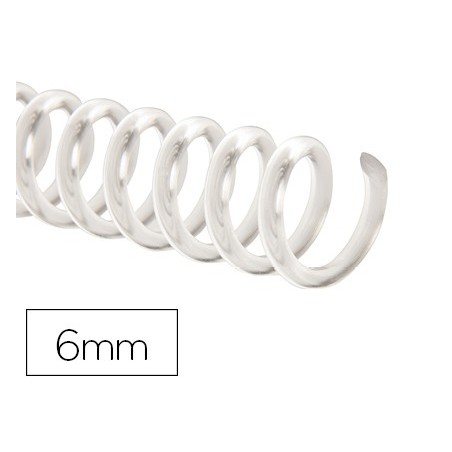 ESPIRAL PLASTICO Q-CONNECT TRANSPARENTE 32 5:1 6MM 1,8MM