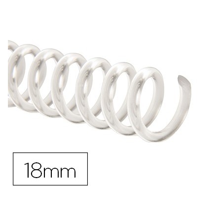 ESPIRAL PLASTICO Q-CONNECT TRANSPARENTE 32 5:1 18MM 2MM