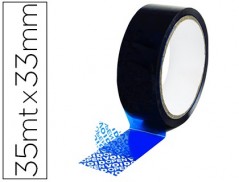 CINTA SEGURIDAD Q-CONNECT PREC INTO POSTAL AZUL 35 MT X 33 M