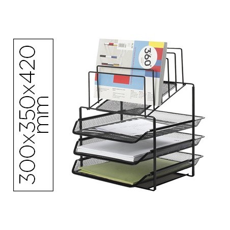 BANDEJA CLASSIFICADORA DE ENVELOPES Q-CONNECT KF17296 METALI