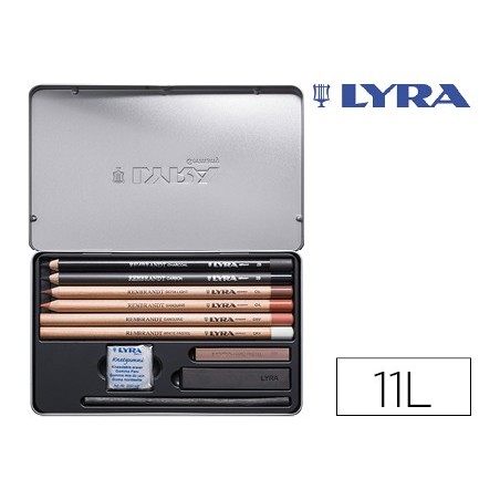 LAPIS LYRA REMBRANDT MONOCROMO COM ACESSORIOS PARA ESBOCOS C