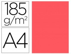 CARTOLINA GUARRO DIN A4 CORAL 185 GR EMBALAGEM DE 50 F