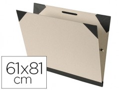 PASTA DE DESENHO CANSON BRUT 61X81 CM COM ELASTICOS COR CINZ