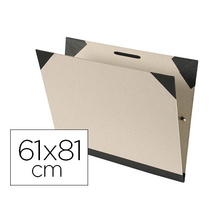 PASTA DE DESENHO CANSON BRUT 61X81 CM COM ELASTICOS COR CINZ