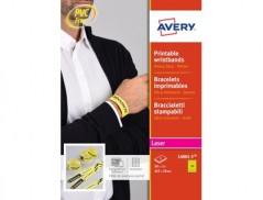 PULSEIRA IDENTIFICATIVA AVERY POLIETILENO AMARELO FLUORESCEN