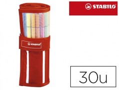 MARCADOR STABILO PONTA DE FIBRA PEN 68 ESTOJO ROLLERSET DE 3