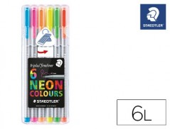 MARCADOR STAEDTLER TRIPLUS NEON COLOURS ESTOJO DE 6 UNIDADES