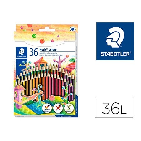 LAPIS DE CORES STAEDTLER WOPEX ECOLOGICO 36 CORES EN CAIXA D
