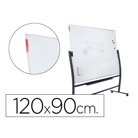 QUADRO BRANCO ROCADA VITRIFICADO MAGNETICO COM SUPORTE DUPLA