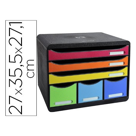 BLOCO CLASSIFICADOR EXACOMPTA IDERAMA ARLEQUIN 6 GAVETAS MUL