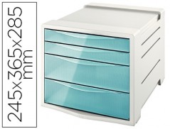 FICHERO CAJONES DE SOBREMESA ESSELTE COLOUR ICE PLASTICO 4 C