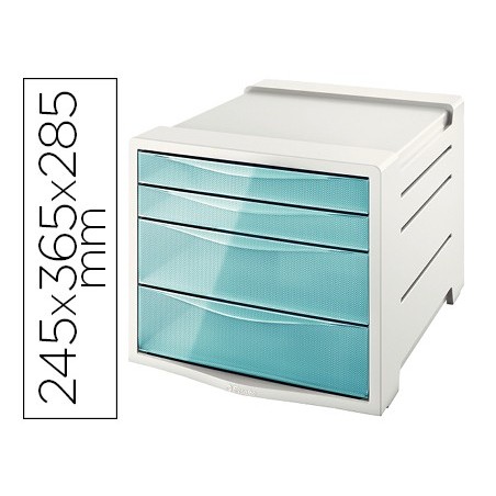 FICHERO CAJONES DE SOBREMESA ESSELTE COLOUR ICE PLASTICO 4 C