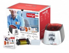 IMPRESSORA DE CARTOES BADGY 100 INCLUI FITA 50 CARTOES E PRO