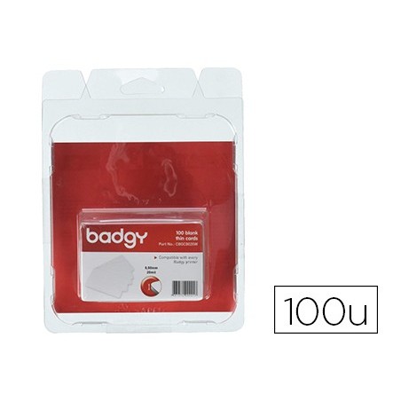 CARTAO PVC PARA IMPRESSORA BADGY ESPESSURA 0,76 MM PACK DE 1
