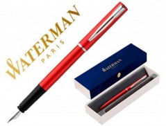 CANETA WATERMAN ALLURE LACADA VERMELHO EM ESTOJO DE OFERTA