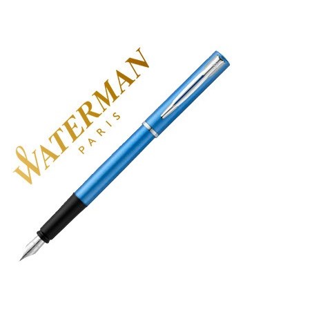 CANETA WATERMAN ALLURE LACADA AZUL EM ESTOJO DE OFERTA