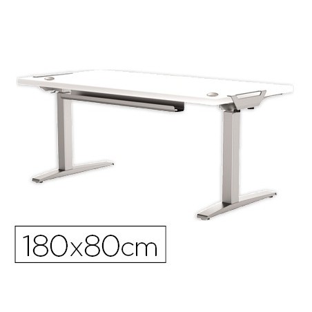 MESA DE ESCRITORIO LEVADO BASE METAL ACO PINTADO SISTEMA ELE