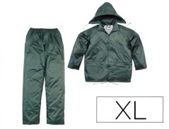 CONJUNTO DE LLUVIA DELTAPLUS 400 POLIESTER/PVC VERDE TALLA X