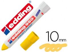 10un ROTULADOR EDDING PERMANENTE 950 PASTA OPACA AMARILLA PU