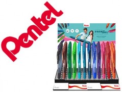 EXPOSITOR ROLLER PENTEL ENERGEL BL107 0,7 MM COM 6 DUZIAS E