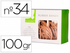 ELASTICOS Q-CONNECT 100 GR 100X3 MM NUMERO 10