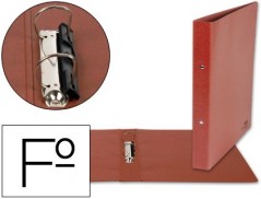 PASTAS ANEIS LIDERPAPEL CARTAO COURO FOLIO AO ALTO, LOMBADA