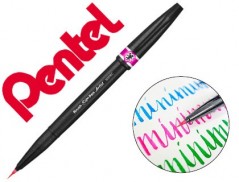 12un CANETA PINCEL PENTEL ARTIST COR DE ROSA