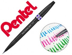 12un CANETA PINCEL PENTEL ARTIST COR VIOLETA