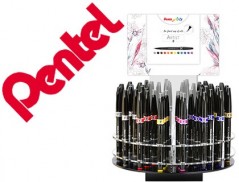 EXPOSITOR PENTEL ARTIST ROTATIVO COM 4 DUZIAS EM 12 CORES SO