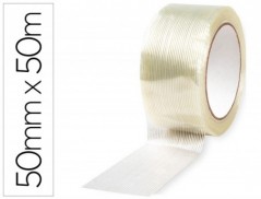 FITA ADESIVA Q-CONNECT MONOFILAMENTOS TRANSPARENTE 50 MT X 5