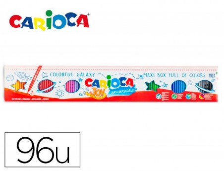 ROTULADOR CARIOCA JOY METRO CAJA DE 96 UNIDADES COLORES SURT