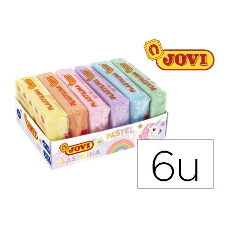 PLASTICINA JOVI 70 SORTIDA TAMANHO PEQUENO CORES PASTEL SORT