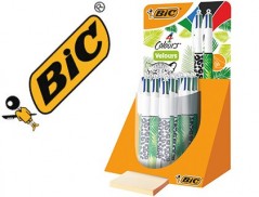ESFEROGRAFICA BIC 4 CORES VELOURS EXPOSITOR DE 20 UNIDADES S