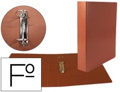 PASTAS ANEIS LIDERPAPEL CARTAO COURO FOLIO AO ALTO, LOMBADA